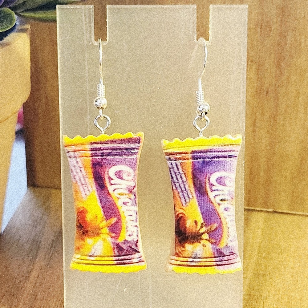 Handmade Snacks Theme Earrings Fun Novelty Food Jewelry Women NEW - Picture 2 of 8